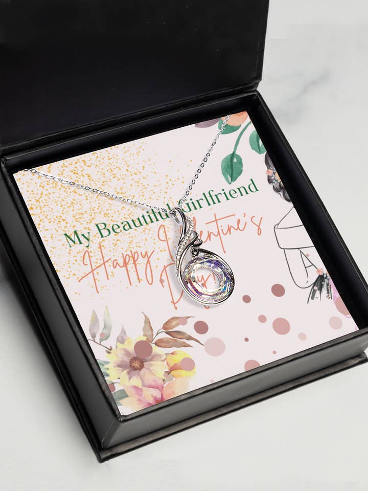 Happy Valentine's Day Rising Phoenix Necklace - To My Girlfriend Gift for wholesale by Sunday Treasures/ Royally Pampered