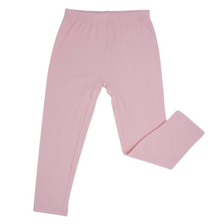 Classic Legging Baby Pink Ribbed for wholesale by Sweet Bamboo