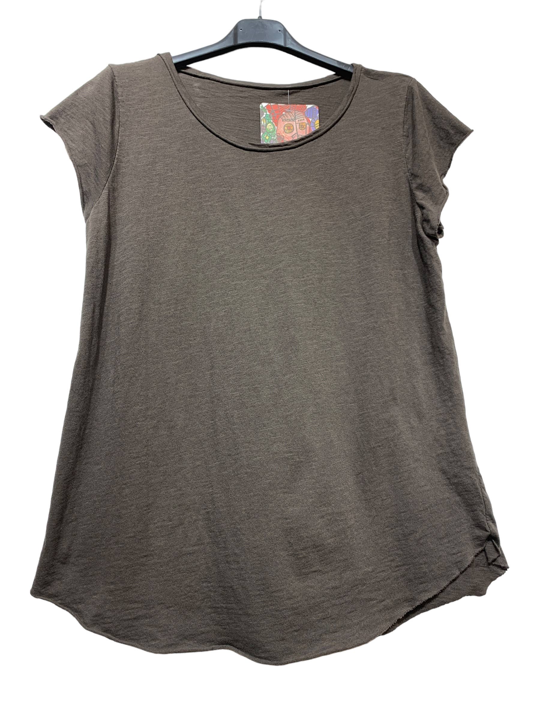 LINEN & COTTON HOUSE – Engroshandel T-shirt – til kvinder – Bomuld t-shirt med rund hals, basis 811769