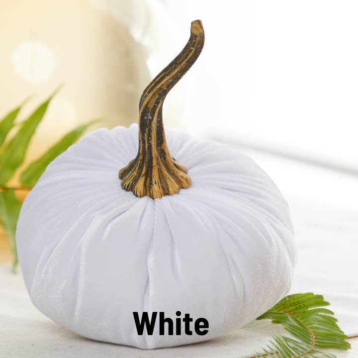 Your Heart's Content - Wholesale Decorative Tabletop Object - Pumpkin Large Velvet, Fall Mantel Decor, Halloween Table32