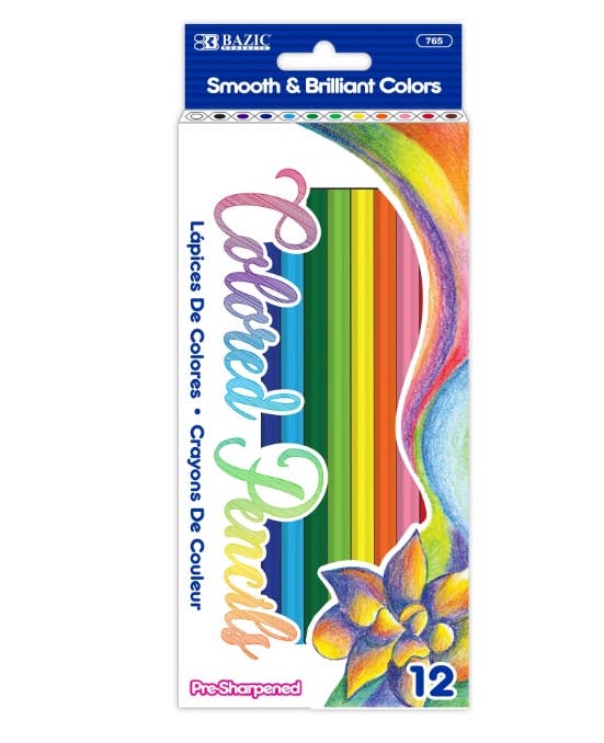 USA HomeMax – wholesale Crayons – Child & baby – 12 Colored Pencils0