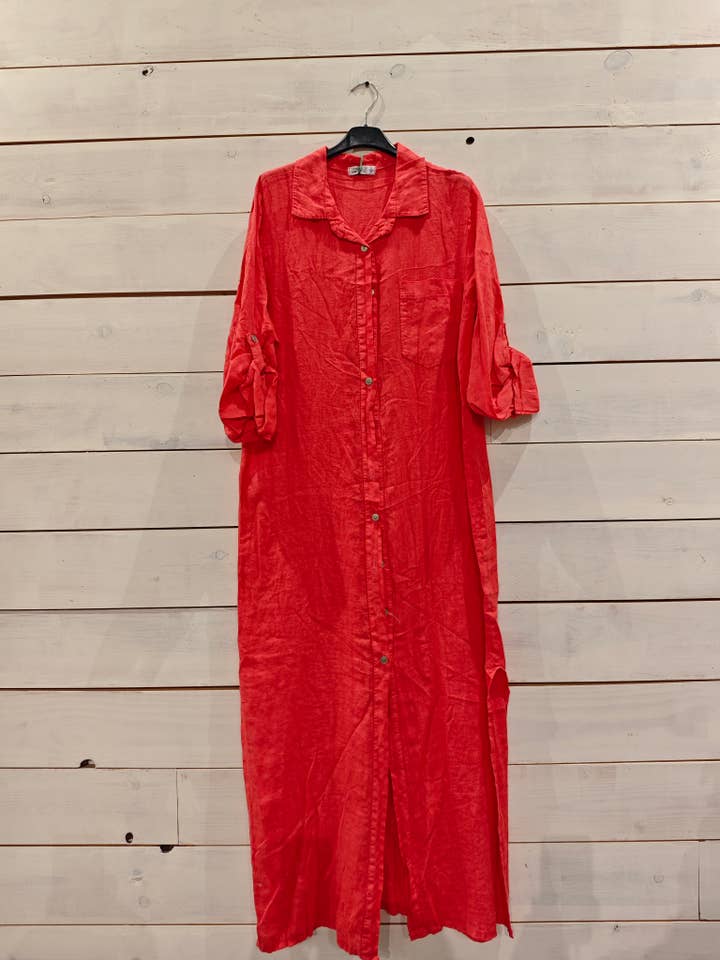 Linos y Textiles - Vendita all'ingrosso Camicia button down - Donna - REF 8827 T-SHIRT LUNGA 100% LINO3