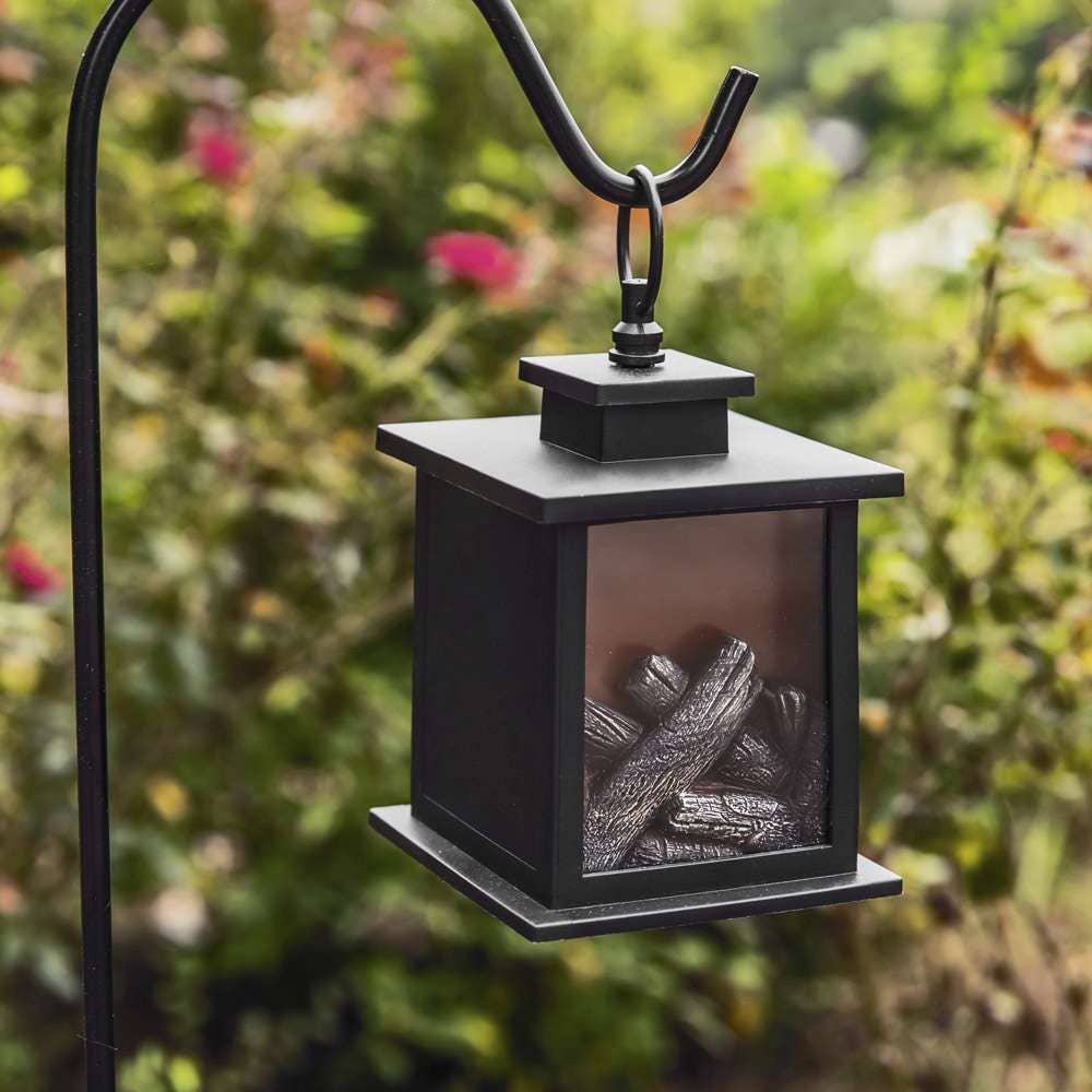 Kate Aspen - Wholesale Lantern - LED Vintage Decorative Black Lantern - Tokyo (Set of 2)4