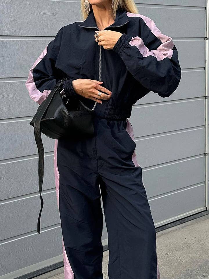 Conjunto Deportivo de Chaqueta y Pantalones a Bloques de Color para venta al por mayor de AZSHOP Trading LLC