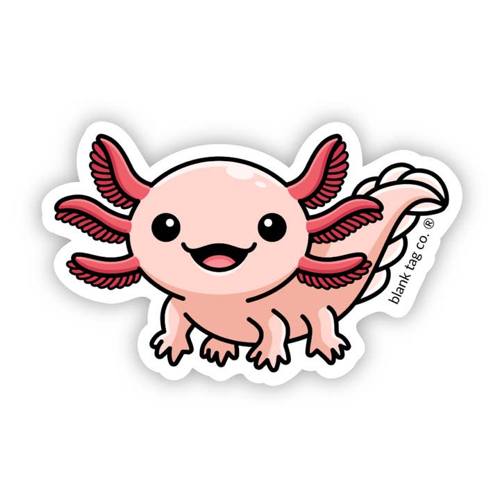Blank Tag Co.® Waterproof Sticker - Axolotl for wholesale by Blank Tag Co. - Waterproof Stickers