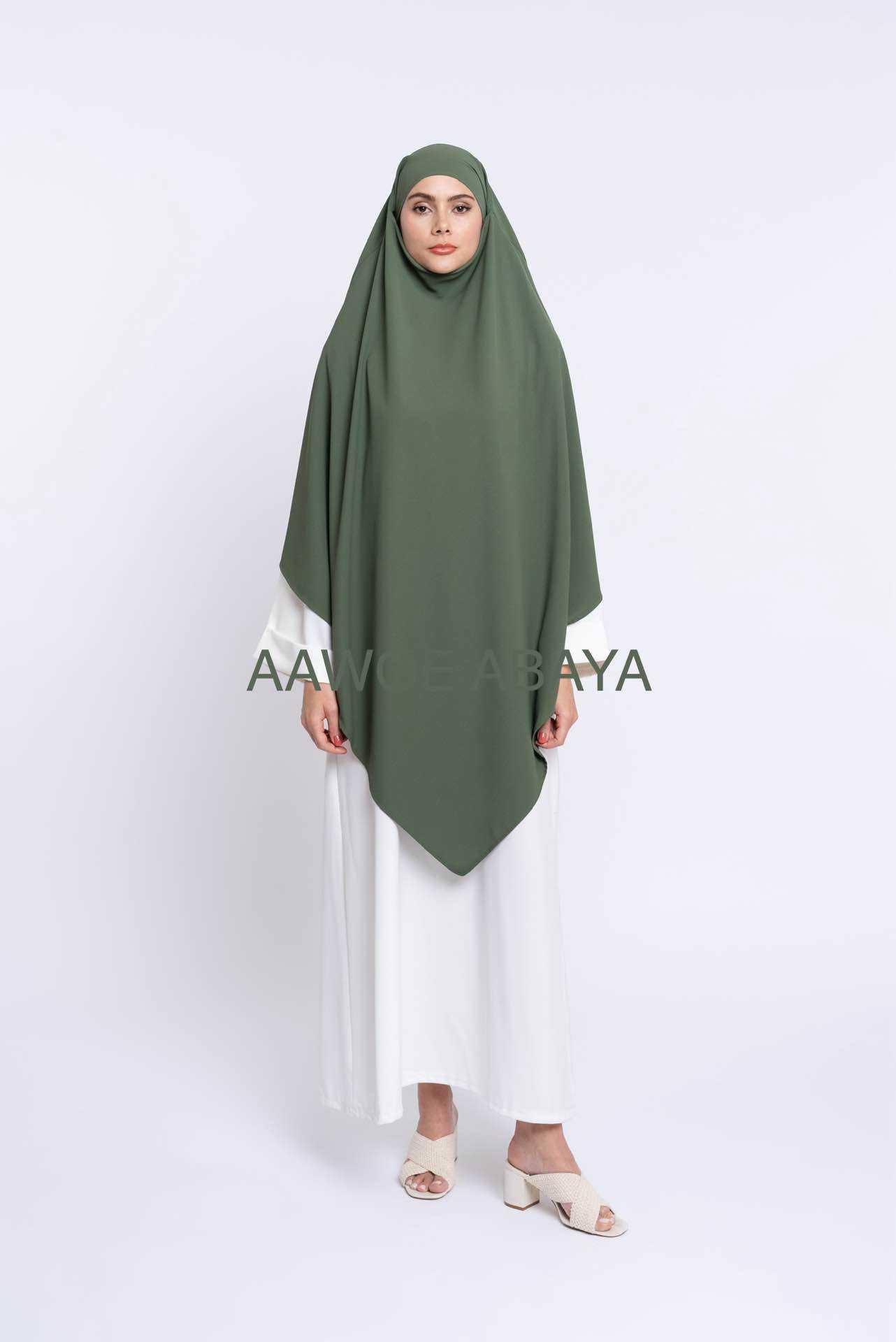 Aawoe Abaya - Vente Hijabs – femme - Khimar Maya Long Pointu - 2143-KH15