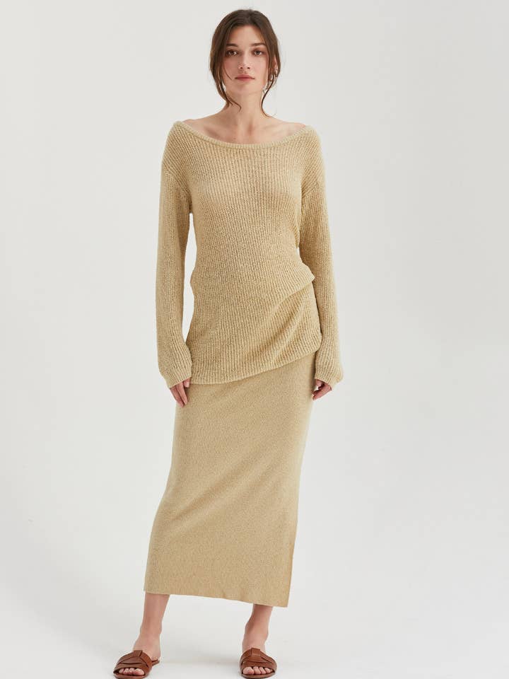 CX8970 - Ceci Two Piece Sweater Knit set for wholesale by Crescent