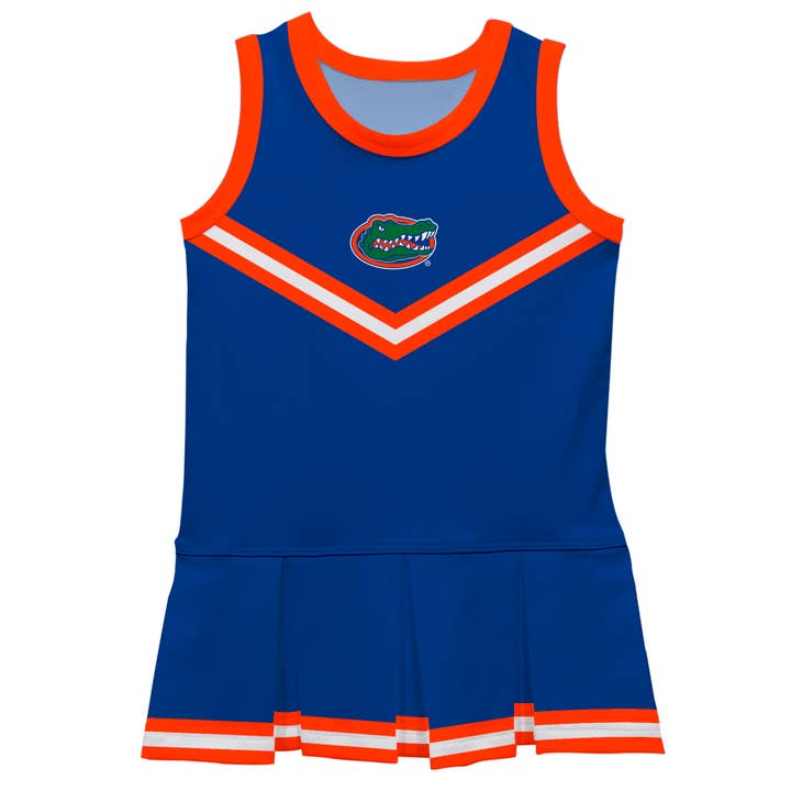Vive La Fete - Wholesale Dress - Kids - Florida Gators Blue Sleeveless Cheerleader Dress
