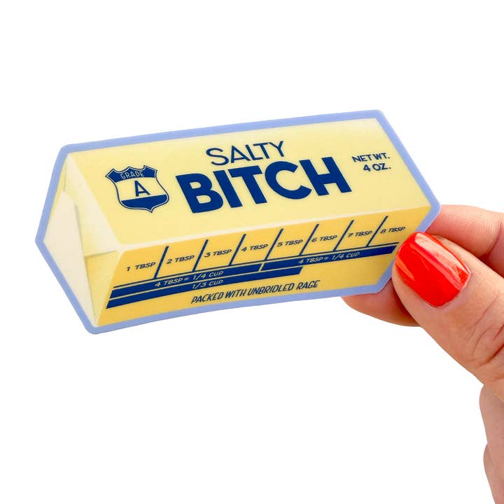 Salty Bitch - Adesivo di Burro Divertente per la vendita all'ingrosso da parte di hey, alissandra