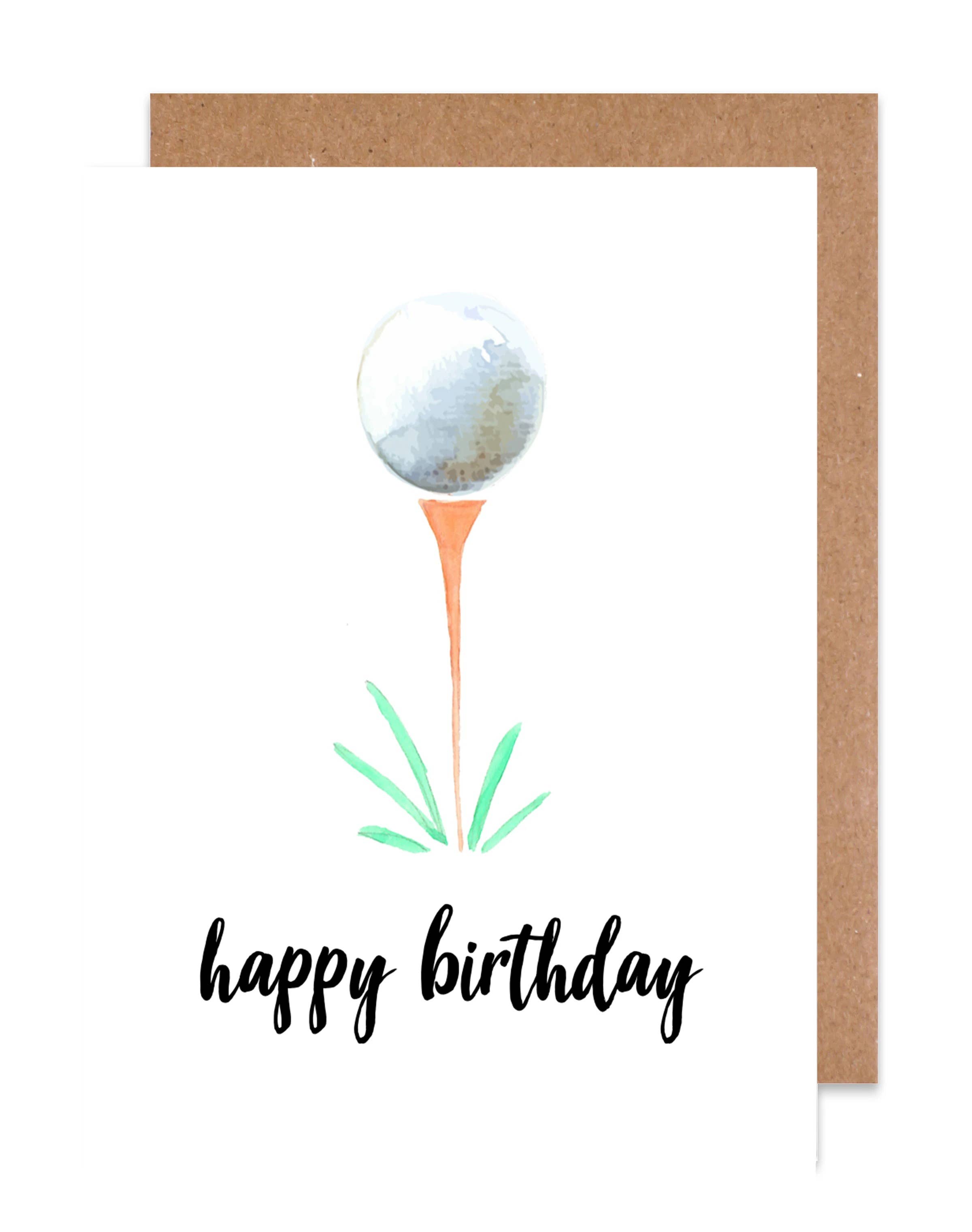 Island Haus Co - Wholesale Birthday Card - Happy Birthday Golf Card0