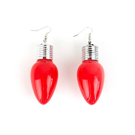 Gift Republic - Wholesale Dangle Earrings - Festive Light Up Christmas Earrings