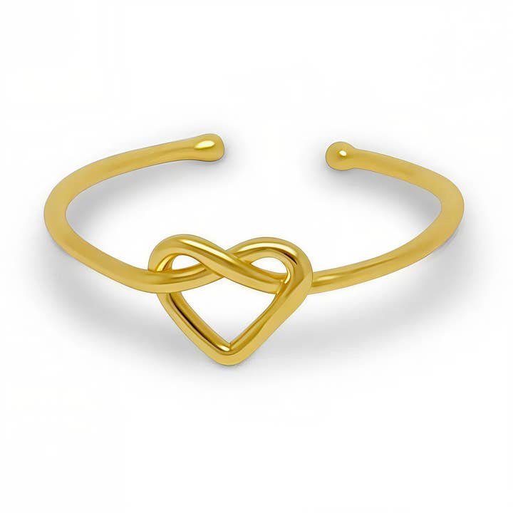 Gold Heart Ring for wholesale by Amiees
