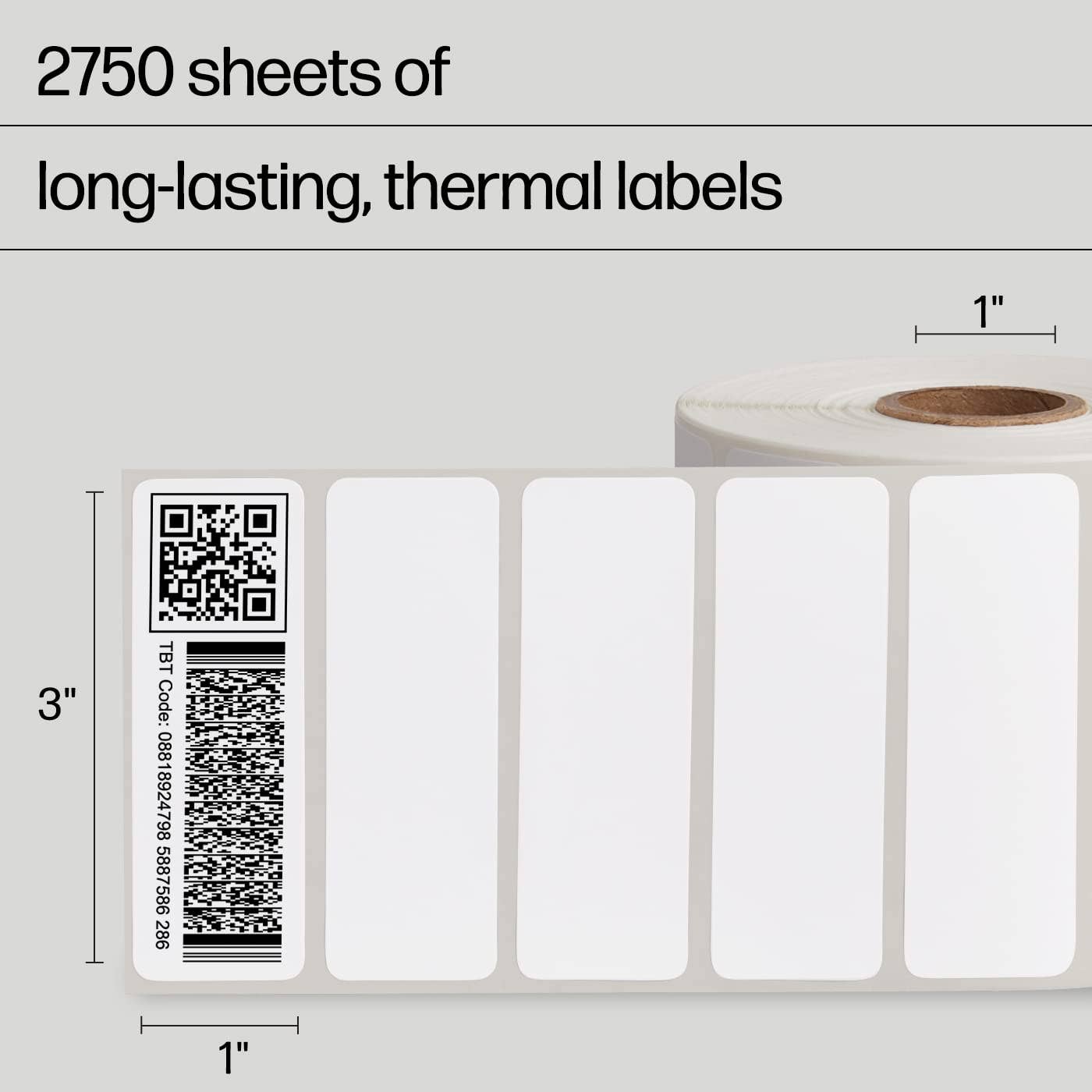 HP - Wholesale Gift Tag Label - HP Direct Thermal Shipping Labels Multipurpose Thermal Label1