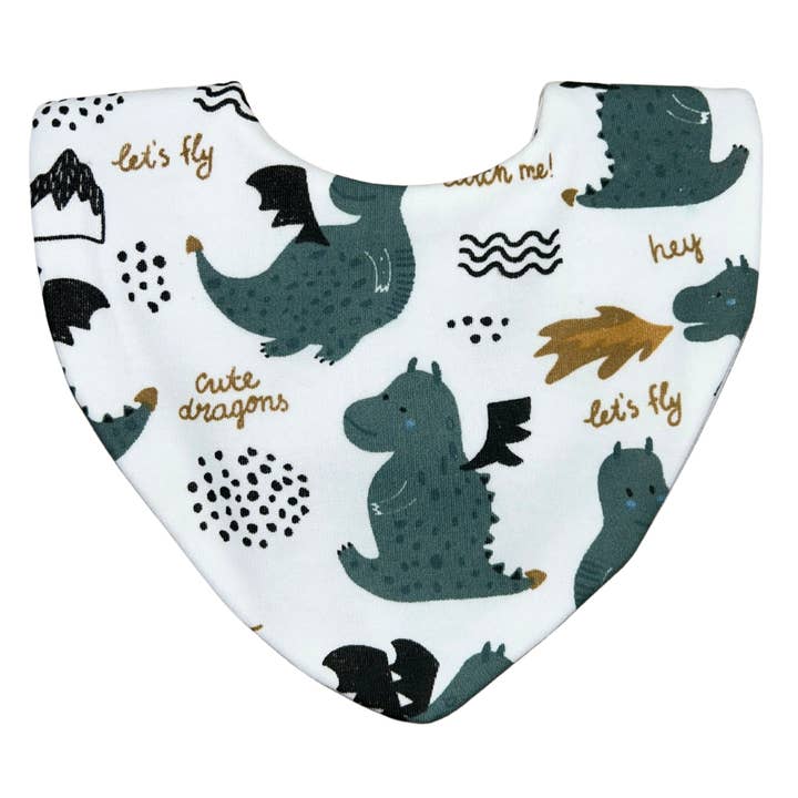 Bibbilyboo – wholesale Bib – Baby – Dragon Bundle of 3 Waterproof Dribble Bibs