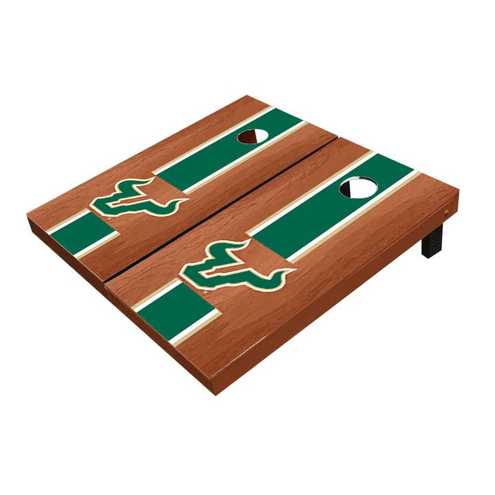 USF Bulls Rosewood Stripe Cornhole Set for wholesale by Skip's Garage
