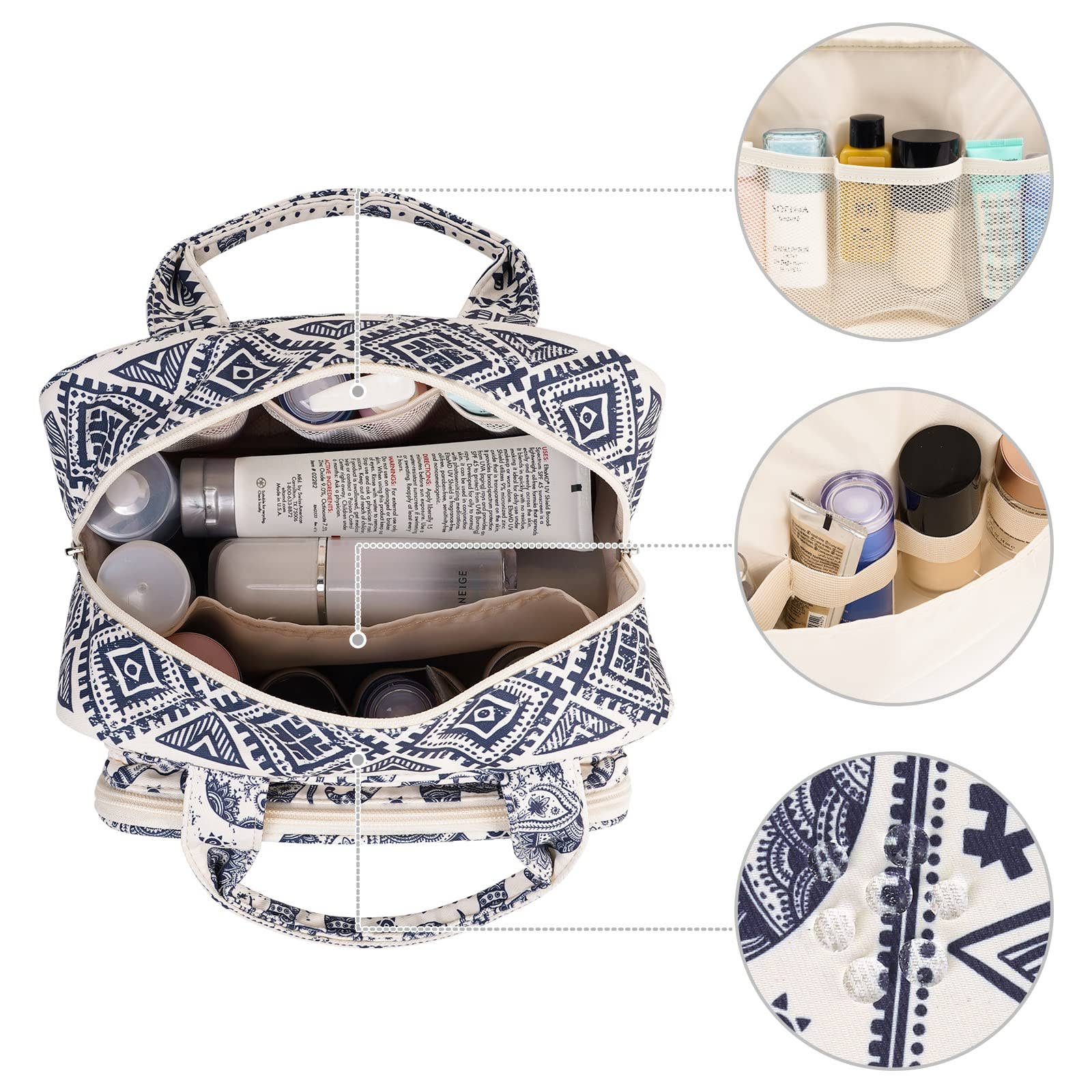 wandf – bolsa de maquilhagem e cosméticos por atacado – Necessaire grande para maquiagem e organizador de cosméticos para viagem42