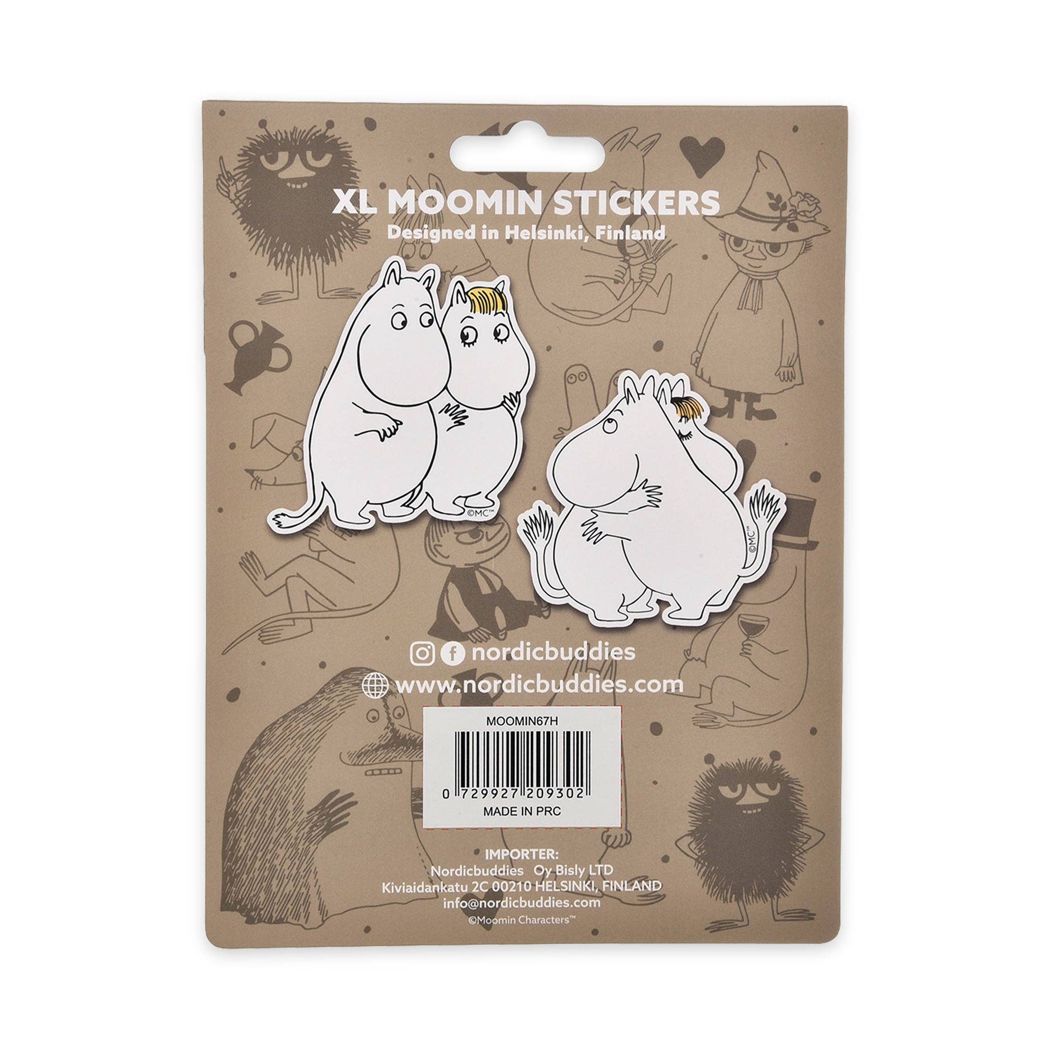 Nordicbuddies – Adesivo por atacado – Combo de Autocolantes XL Moomintroll & Snorkmaiden1