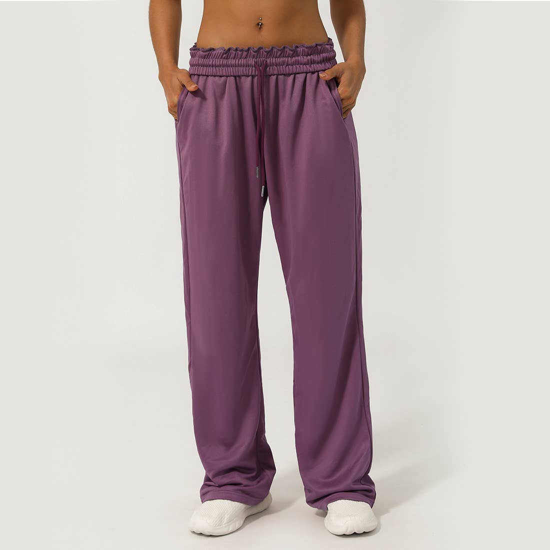 Sodalemon - Wholesale Pants - Women's - Women Waistband Drawstring Loose Sport Running Sweatpants1