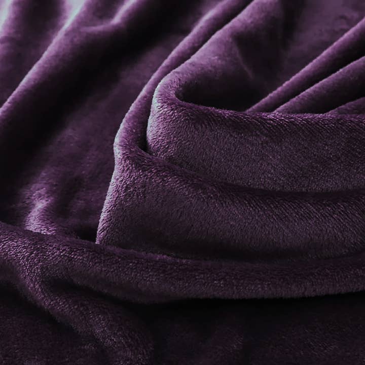 home mart goods - Wholesale Throw Blanket - Purple Super Soft Plush Warm Cozy Bed Throw Flannel Blanket3