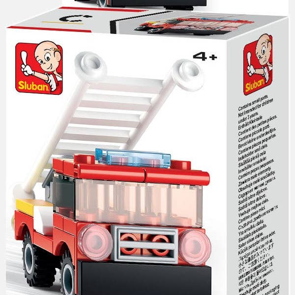 Texas Toy Distribution – wholesale Byggsats - Barn – Builder brandbil och helikopter byggsats, 2 av varje kit A-D6