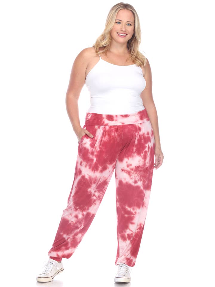 WHITE MARK - Vendita all'ingrosso Pantalone - Donna - PANTALONI HAREM TIE DYE - TAGLIE FORTI12