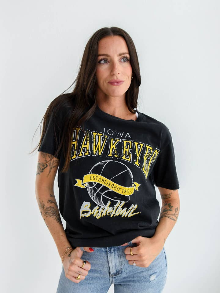Iowa Rodman Basketball Comfort Tee for wholesale by Gameday Social Apparel Co.®