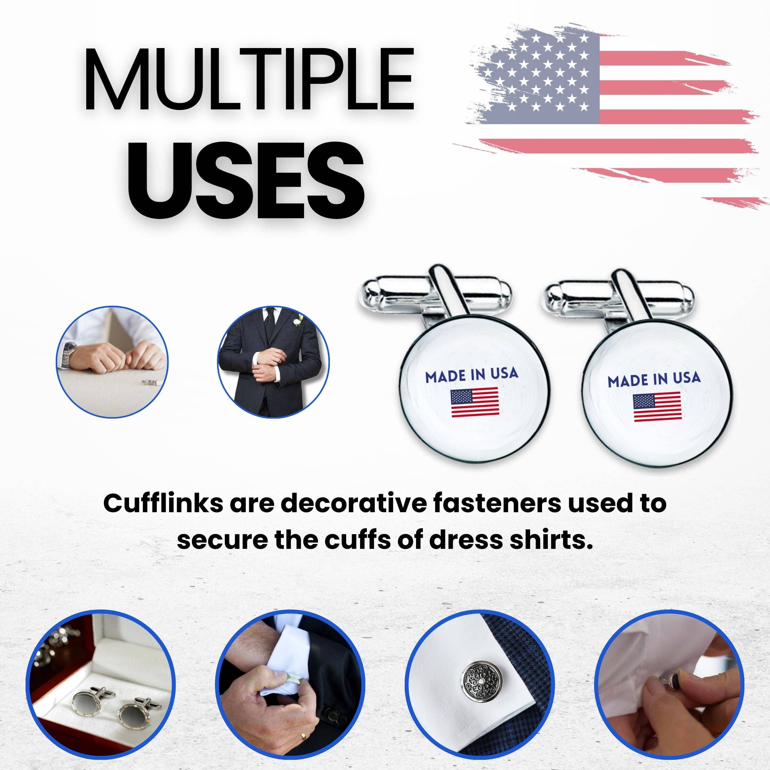 Worldwide Souvenirs – Großhandel Manschettenknöpfe – Herren – Manschettenknöpfe - Staatssiegel Florida - USA6