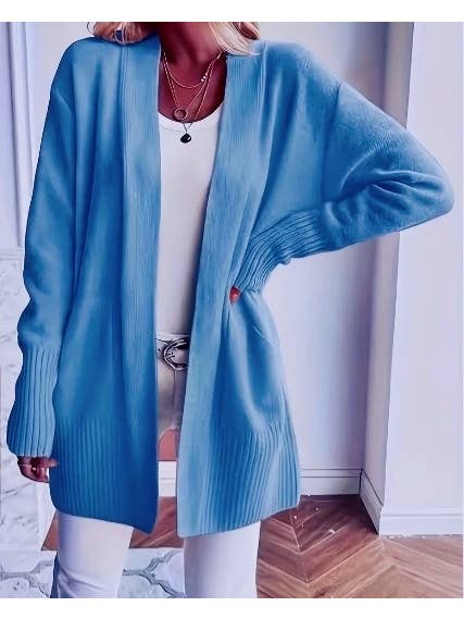 HIDDENBRAND - Wholesale Cardigan - Women's - Casual soft solid knit cardigan 7colors4