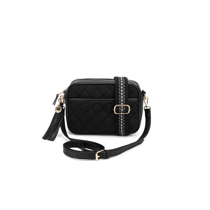 Borsa a tracolla nera Maxine per la vendita all'ingrosso da parte di BLACK CAVIAR DESIGNS
