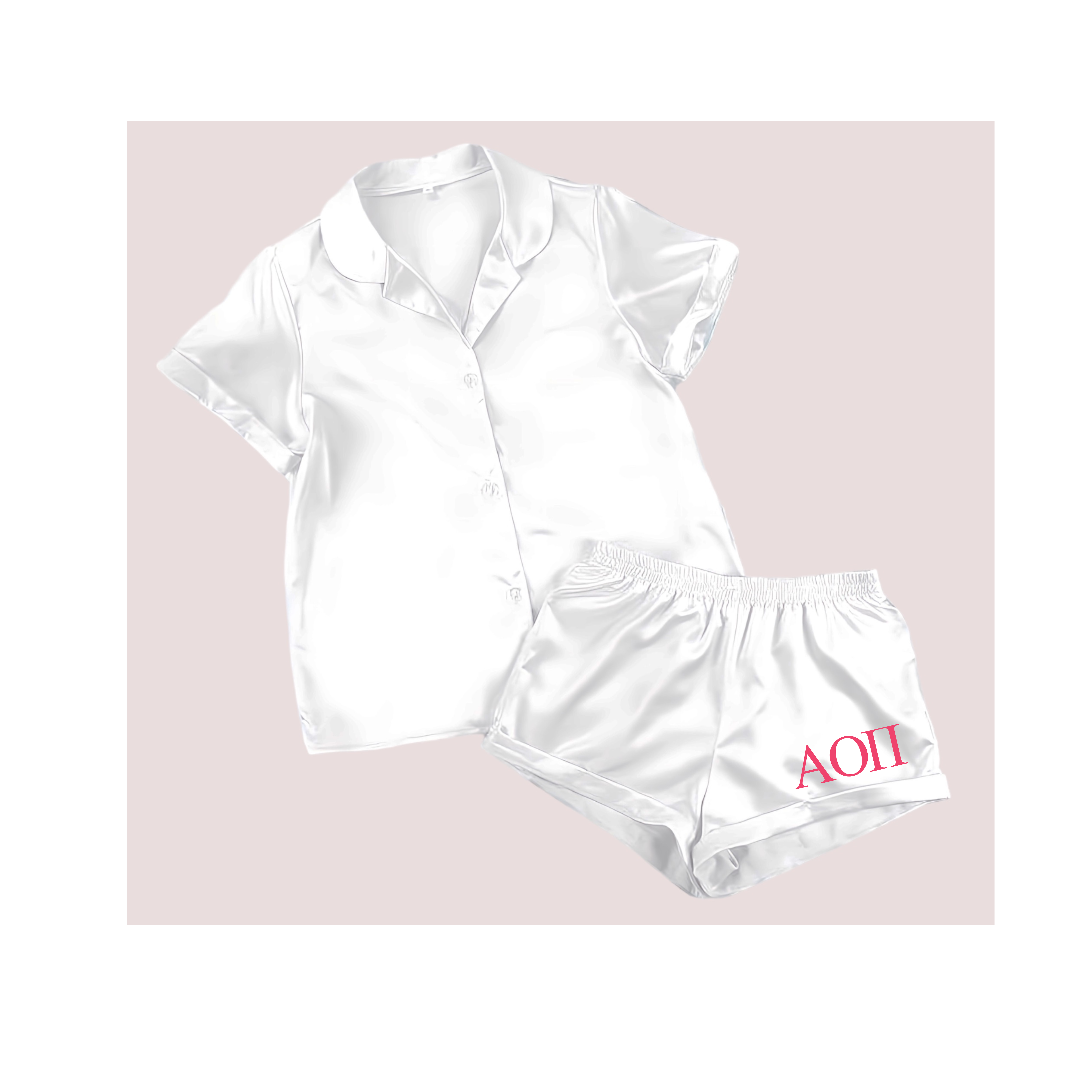 Zoey Claire - Wholesale Sleepwear Set - Women's - Greek Sorority Shorts Pajama Set3
