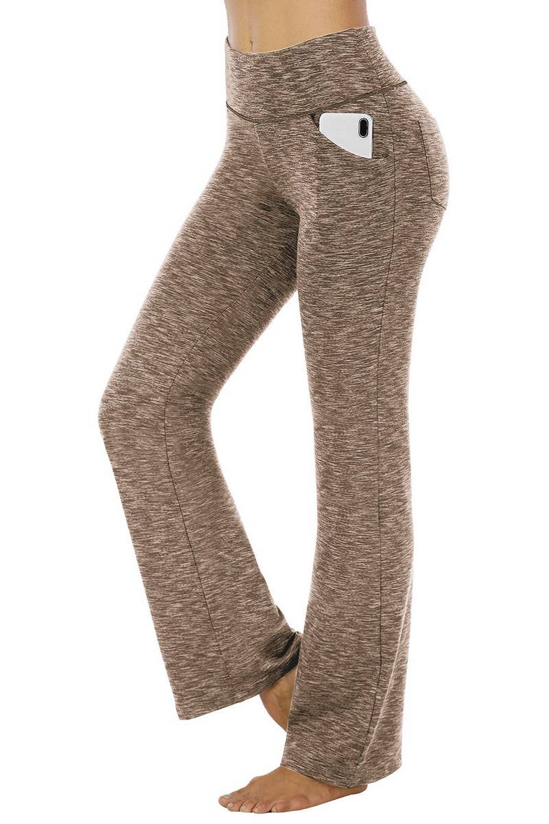 NINEXIS - Wholesale Pants - Women's - CWBLP01152_WOMEN HIGH WAIST FLARE LEG YOGA PANTS12