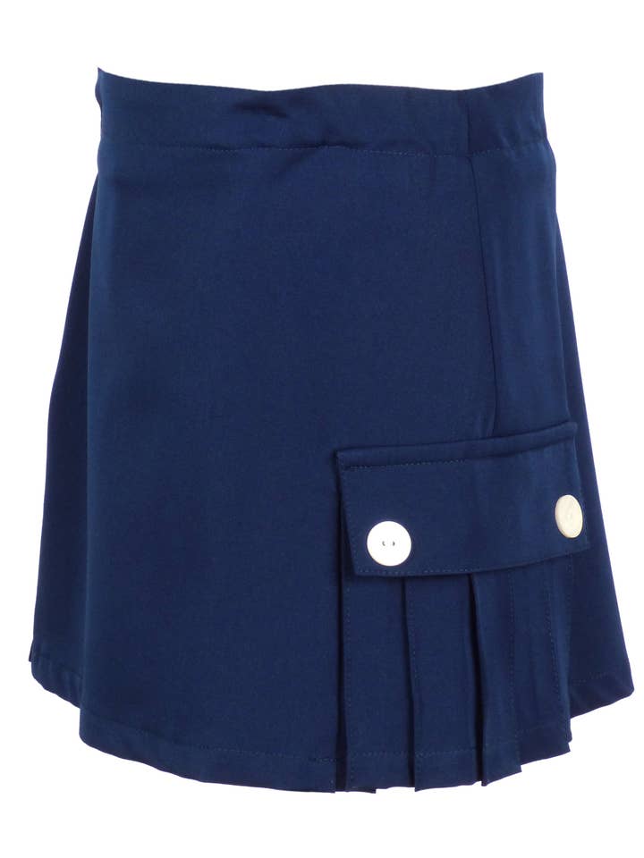 TYL Scholar Shorts med sidoveck i Performance Navy för wholesale av The Yellow Lamb