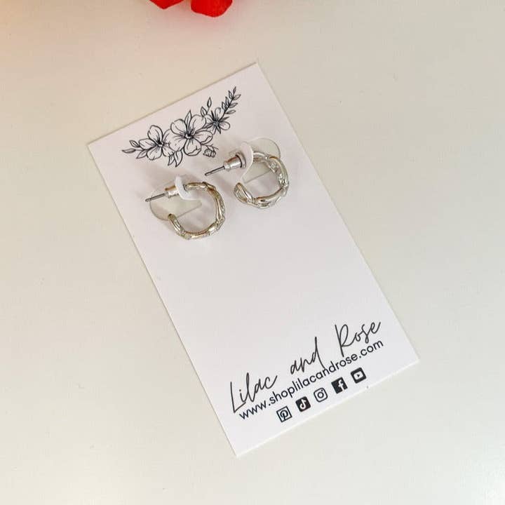 Pop Tab Hoop Earrings for wholesale by Lilac and Rose