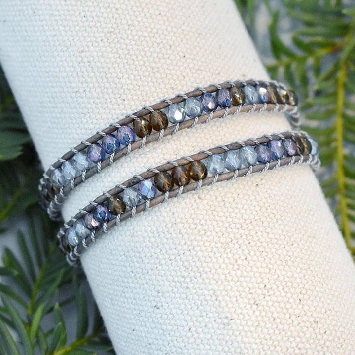 Sadie - 2 Wrap Läderarmband för wholesale av Hadley Richards Designs