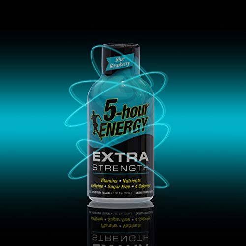 Shop The King - Wholesale Sports/Energy Drink - 5-hour ENERGY Shot, Extra Strength Blue Raspberry, 1.93 Ounce, 12 count