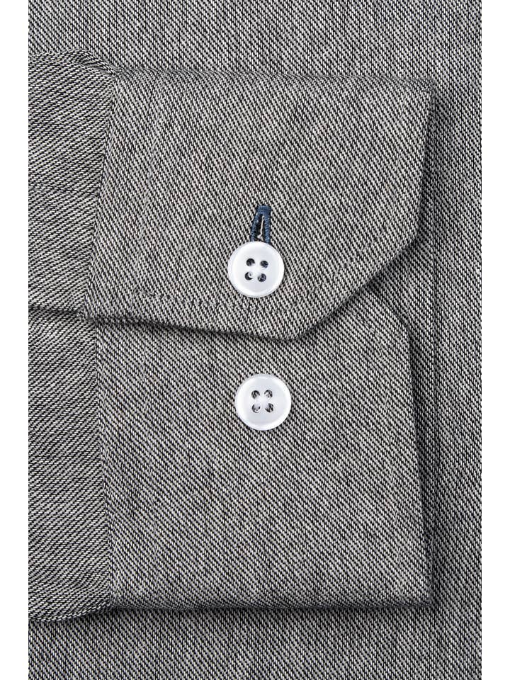 Alynn - Wholesale Button Down Shirt - Men's - Caden Casual Untuckable Casual Fit Dress Shirt Black - Alynn2