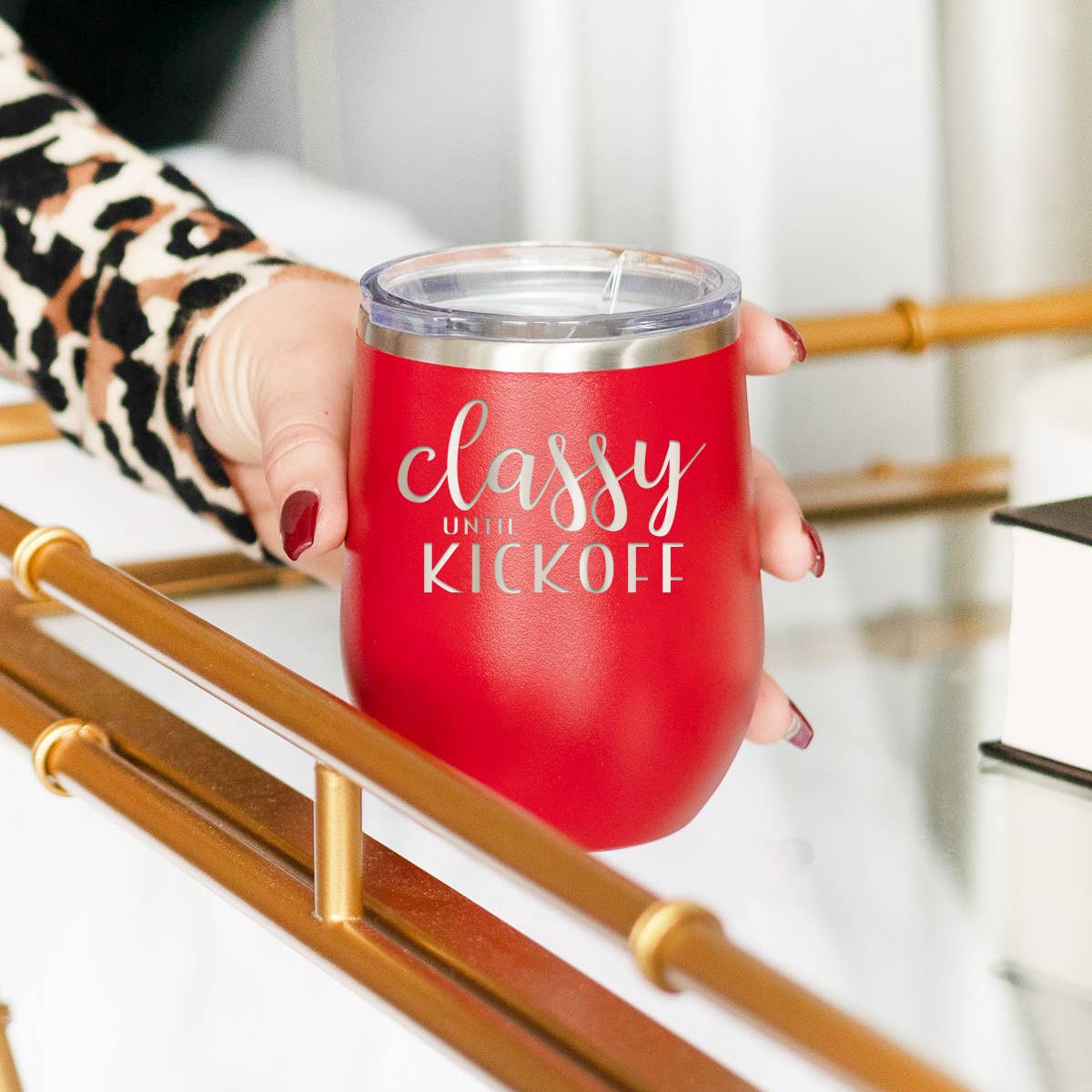 Viv&Lou - Wholesale Insulated Mug/Tumbler - Classy Until Kickoff Tumbler9