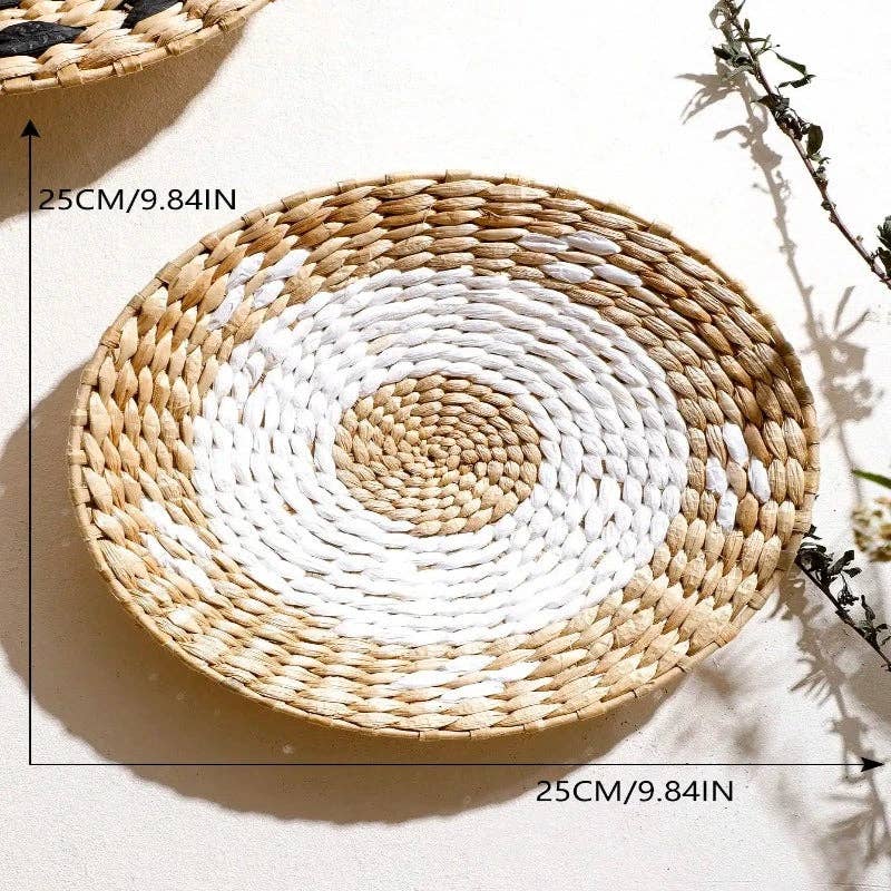Kiyo Home - Wholesale Dimensionele/3D-muurkunst - Boho Decoratieve Geweven Wandmanden | Rotan Wanddecoratie5