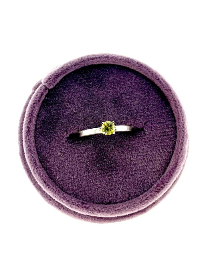 Montana Sapphire Ring with Engraved Message for wholesale by Peaces of Indigo