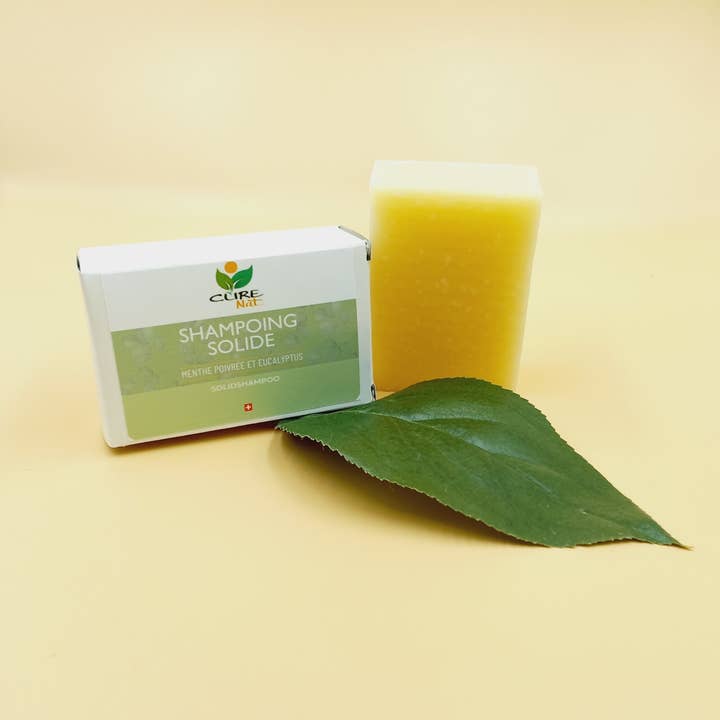Peppermint and Eucalyptus Solid Shampoo for wholesale by CureNat