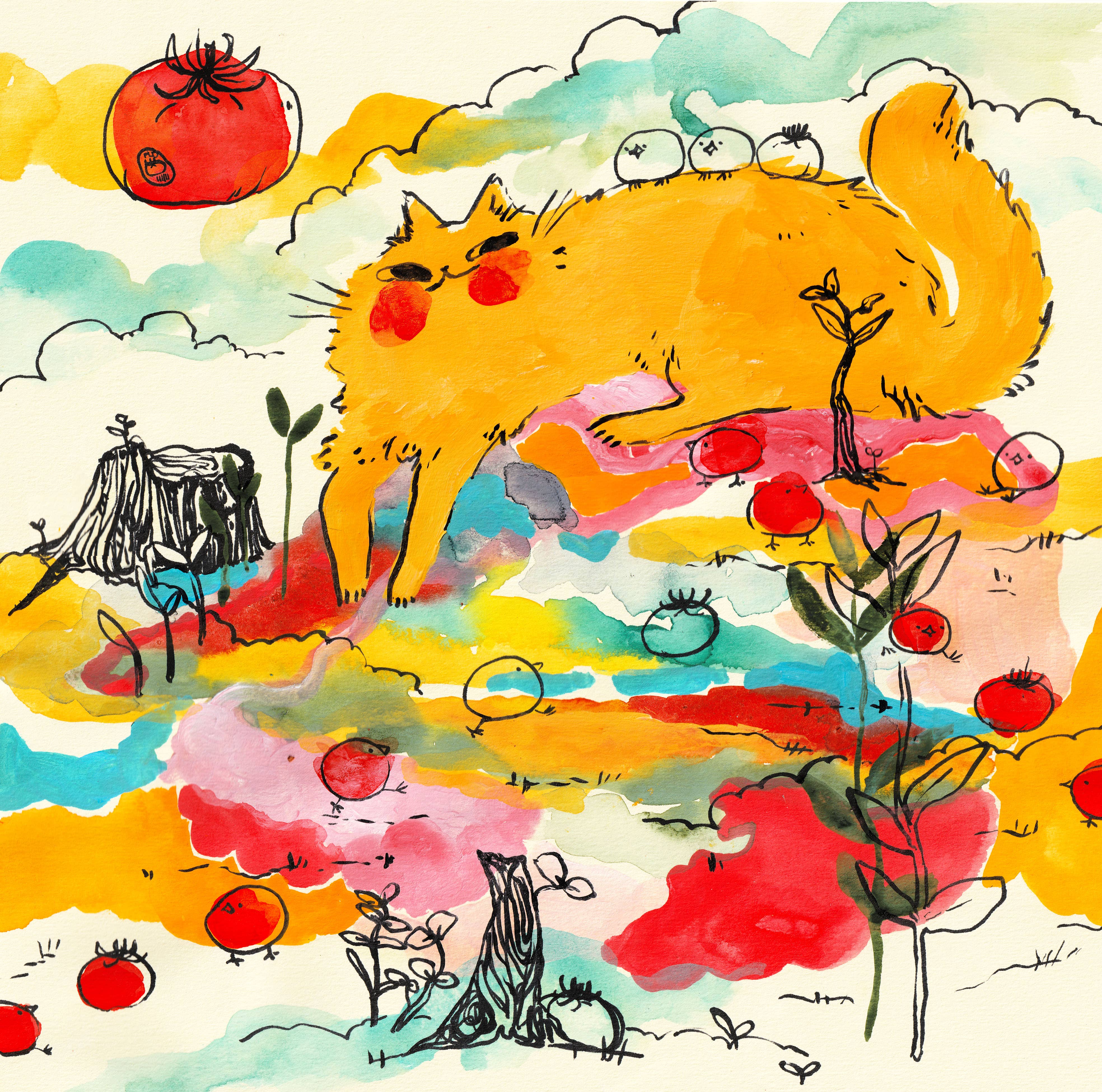 Rebekah Evans Art - Wholesale Art Print - Print - "Tomato Guardian"1