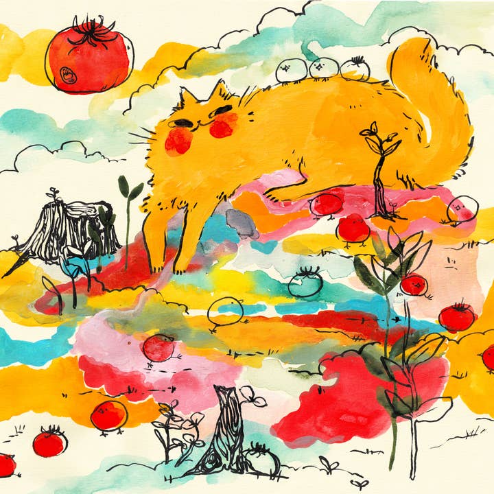 Rebekah Evans Art - Wholesale Art Print - Print - "Tomato Guardian"1