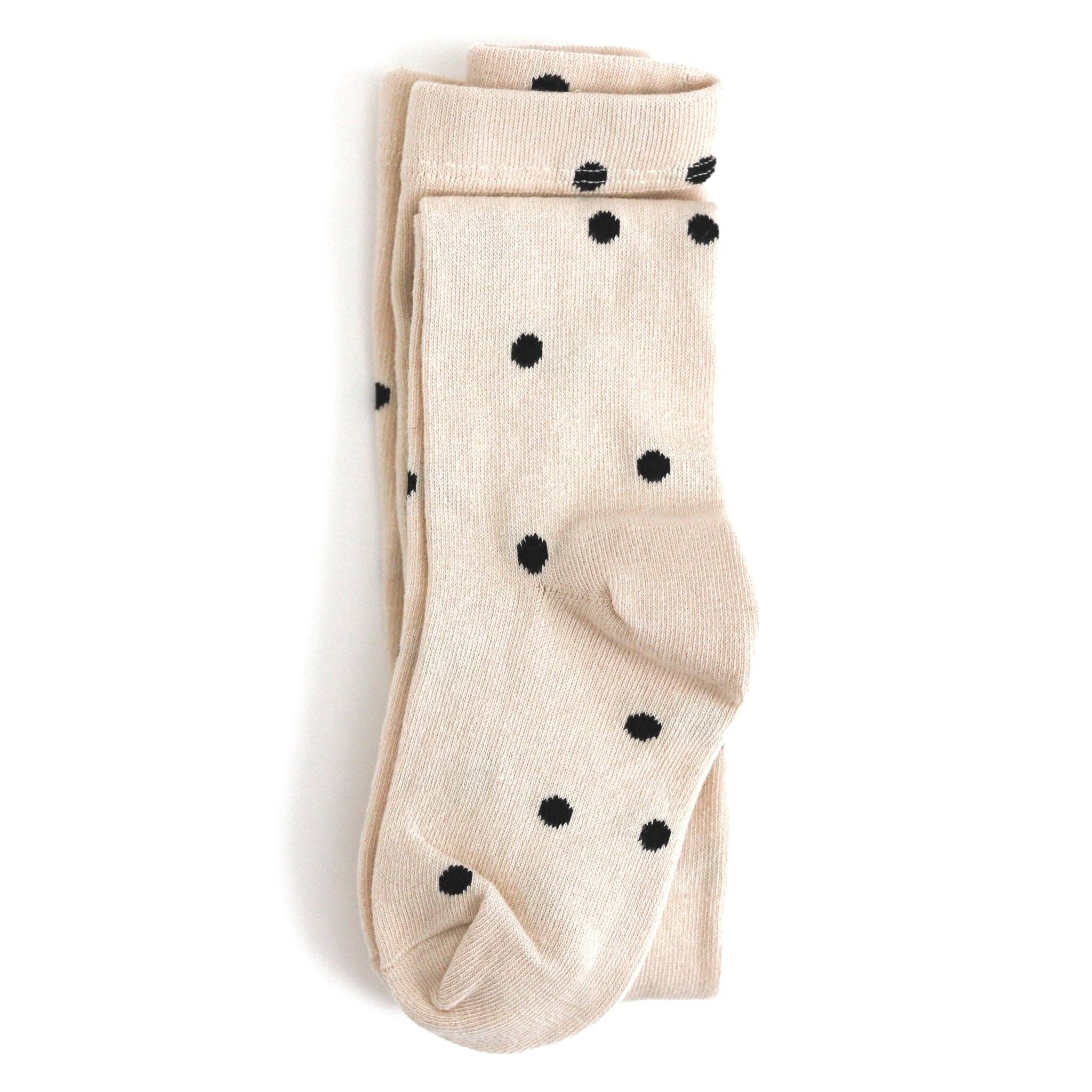 Little Stocking Co. - Wholesale Tights - Kids - Vanilla Dot Knit Tights1