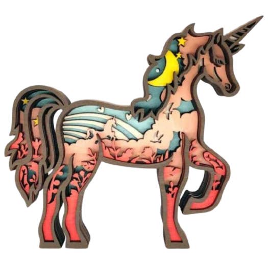 The Wilusz Way - Wholesale Decorative Tabletop Object - Brown Unicorn