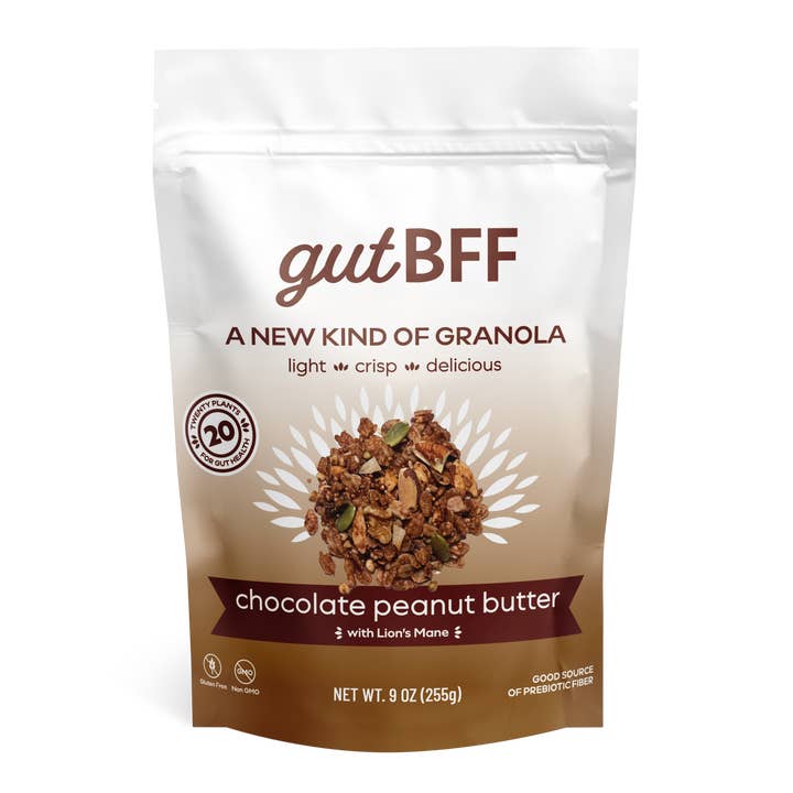 Chocolate Peanut Butter Granola, 9oz for wholesale by gutBFF