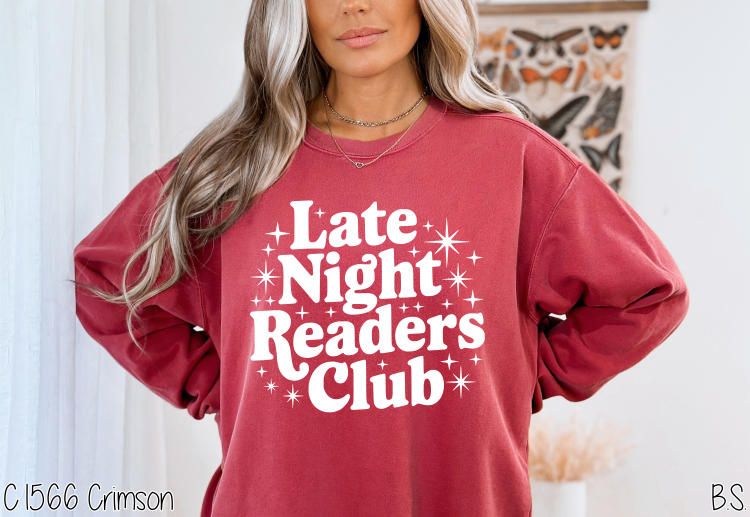 Bama Screens - Wholesale Screen Printed T-Shirt - Women's - Late Night Readers #BS83474