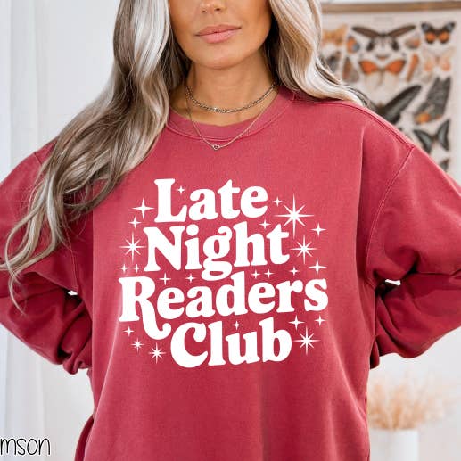 Bama Screens - Wholesale Screen Printed T-Shirt - Women's - Late Night Readers #BS83474
