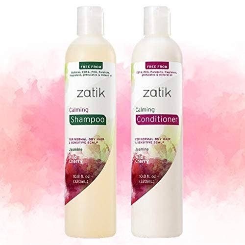 Zatik Naturals - Wholesale Hair Shampoo - Calming Shampoo, Jasmine & Wild Cherry, 10.8 fl oz2