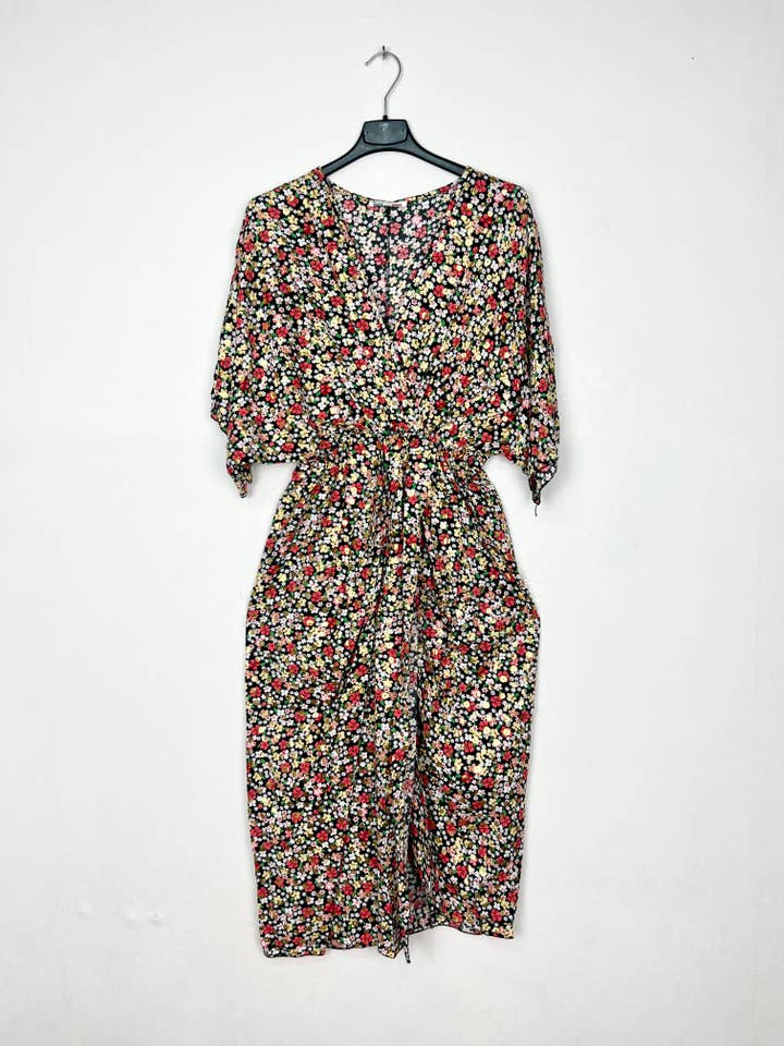Lucky Nana - Wholesale Dress - Women's - V-neck floral printed dress 17770