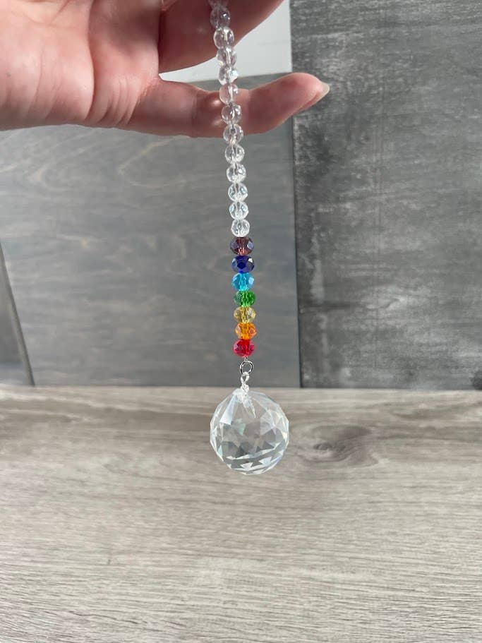 Keystone Crystals - Vente Attrape-soleil - Prismes suspendus à facettes et perles arc-en-ciel Suncatchers13